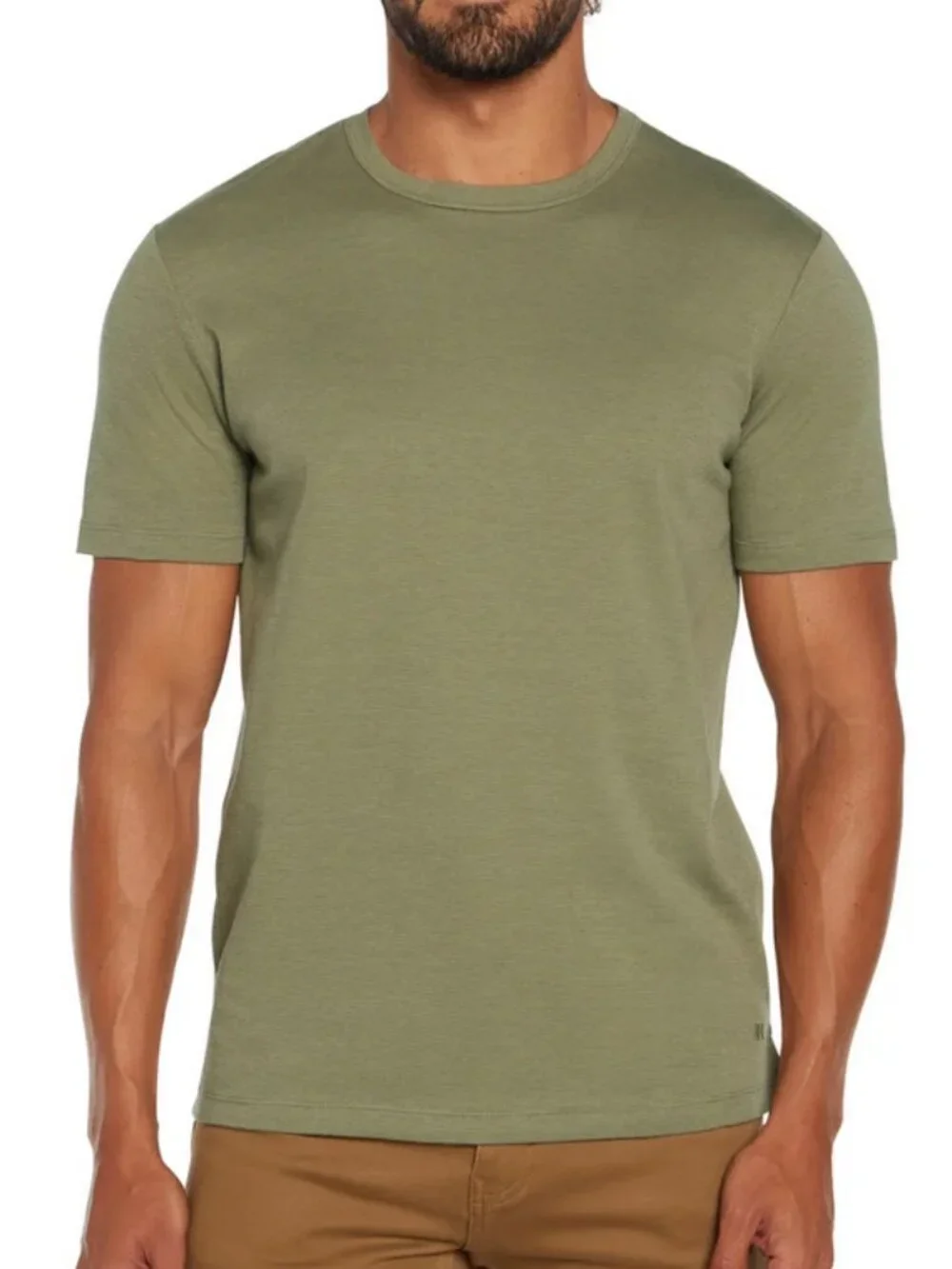 Banana Republic Men’s Luxe Touch Performance Short Sleeve Tee, Color Green, XL